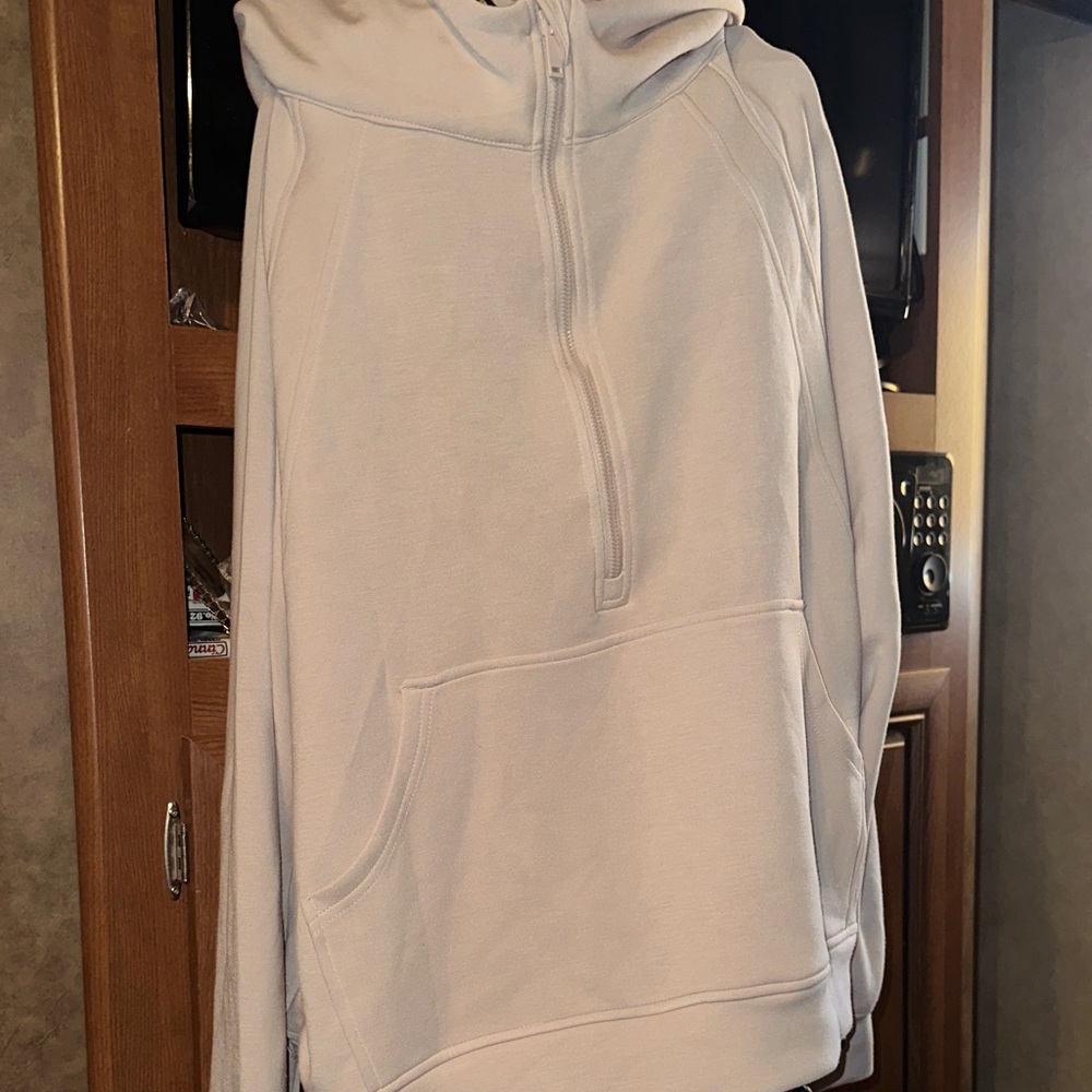 Rae Mode Cream Half-Zip Hoodie